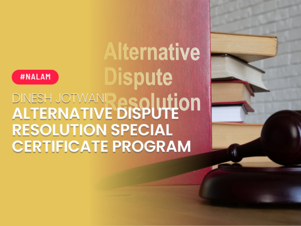ALTERNATIVE DISPUTE RESOLUTION SPECIAL CERTIFICATE PROGRAM